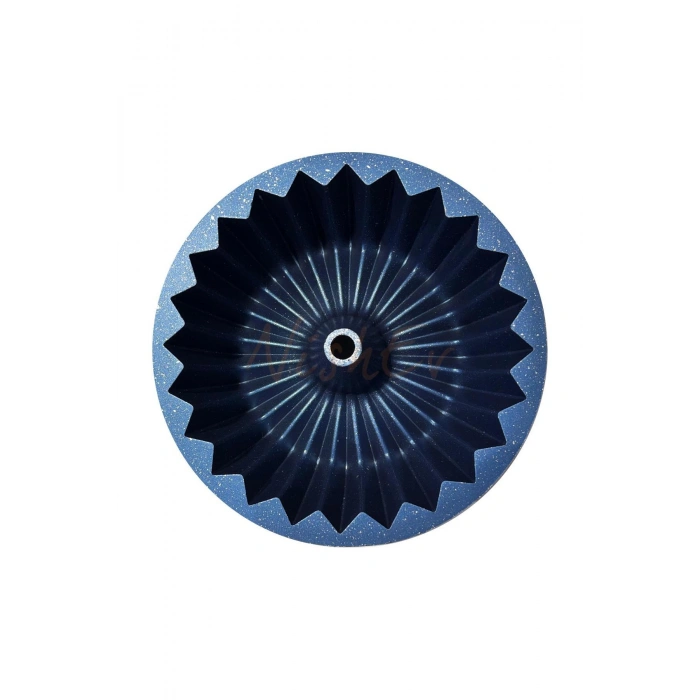 Hanımeli Döküm Kek Turta Kalıbı Mavi Renk 26cm