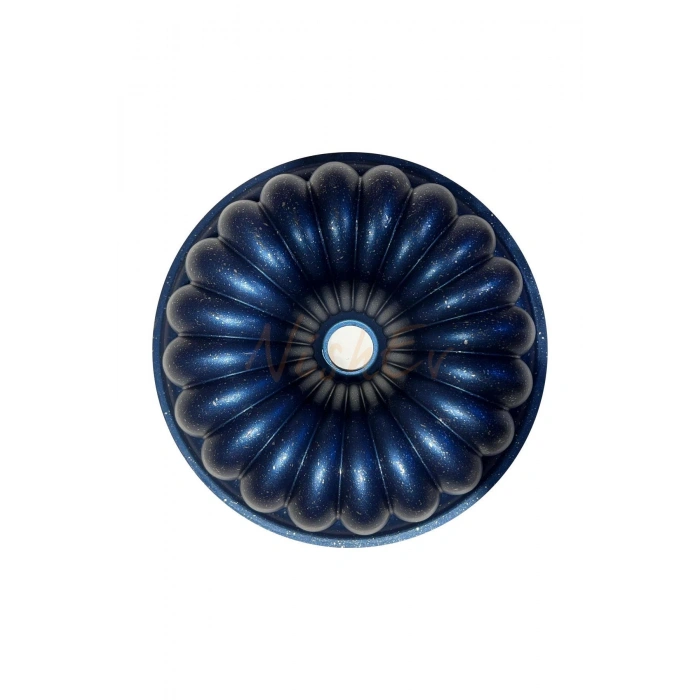 Hanımeli Döküm Kek Turta Kalıbı Mavi Renk 26 Cm