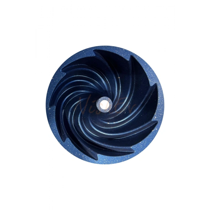 Hanımeli Döküm Kek Turta Kalıbı Mavi Renk 26 Cm