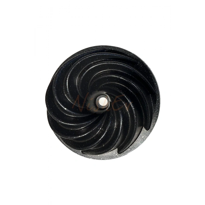 Hanımeli Döküm Kek Turta Kalıbı Siyah Renk 26 Cm