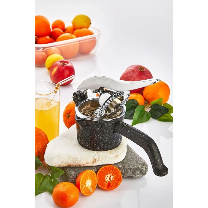 Döküm Paslanmaz Metal Sıkacak Limon Sıkacağı Portakal Narenciye Sıkıcı Pratik Mutfak Aleti