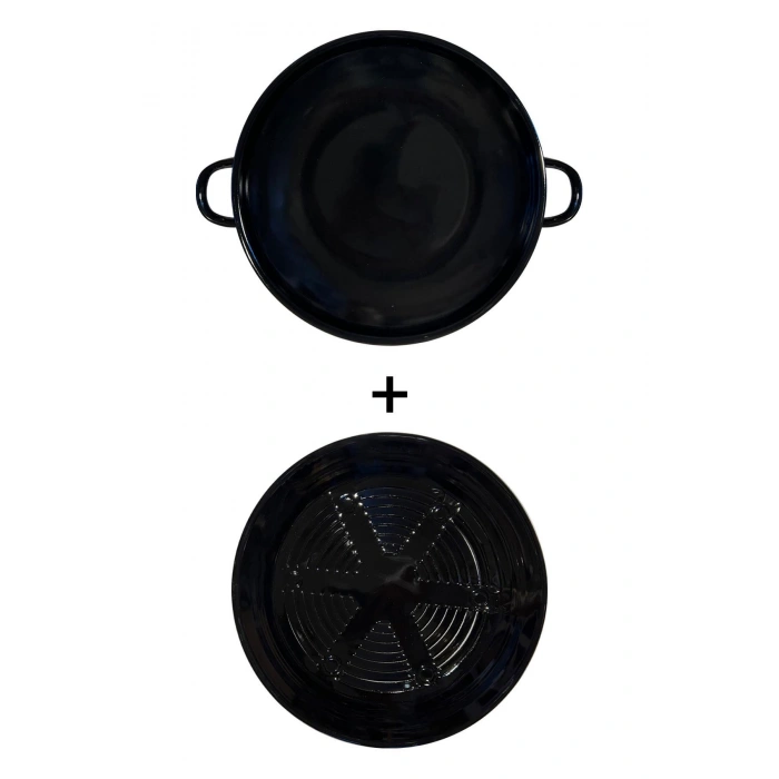 Hanımeli Emaye Kavurma Saç Tava Közmatik 28cm