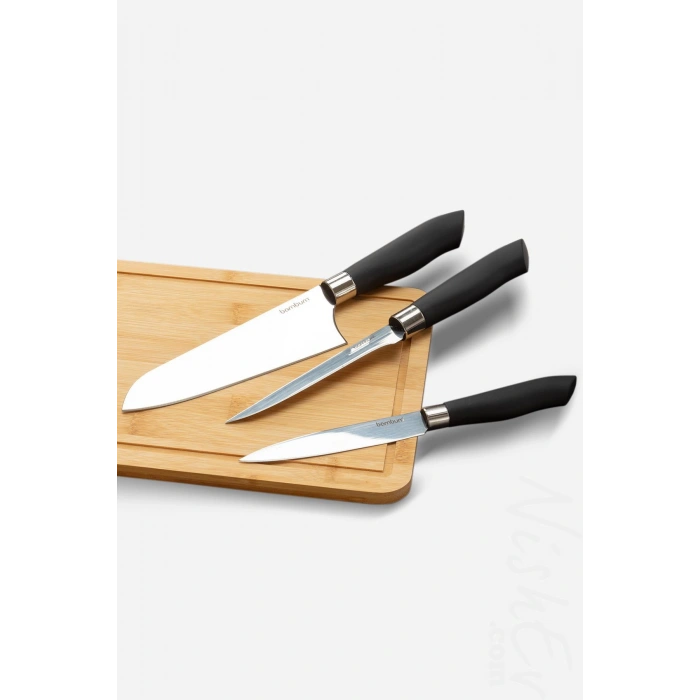 Mastercut 3lü Şef Bıçağı Seti Sürmene Bıçak Bileyici / Kurban Bayramına Özel Set