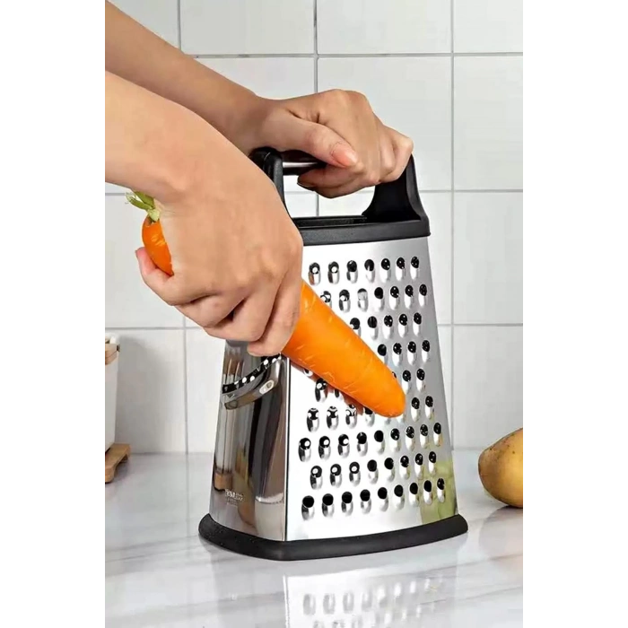 Çok Fonksiyonlu Silikon Tabanlı Çelik El Rendesi