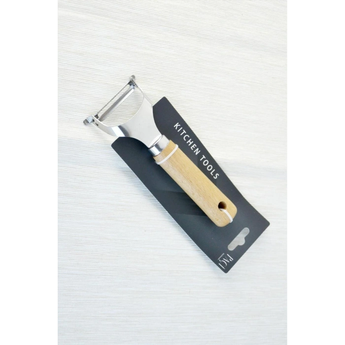 Bambu Saplı Metal Meyve Sebze Soyacağı