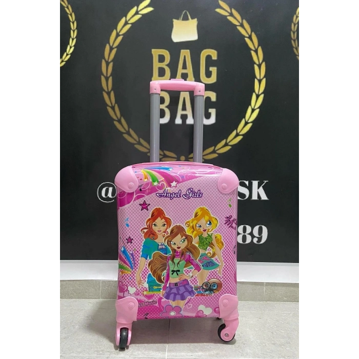 Angel Girls Woman Kız Çocuk Valizi – Pembe