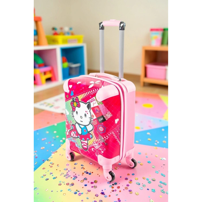 Hello Kity Woman Kız Çocuk Valizi – Pembe