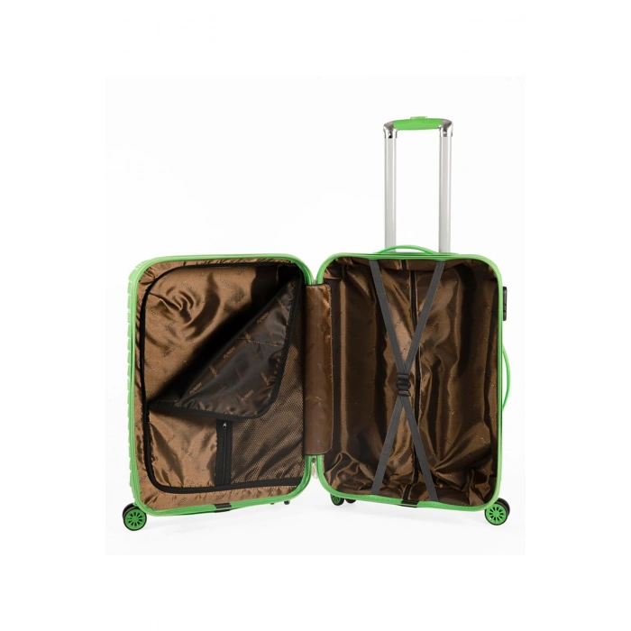 3’lü Valiz Bavul Seti Yeşil – Darbelere Karşı Yüksek Koruma