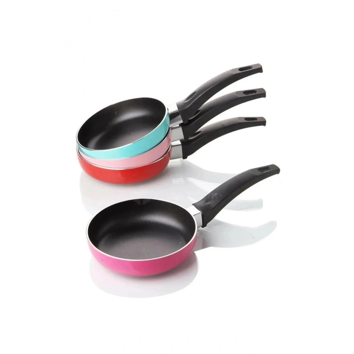 Teflon Mini Sos Tavası 12 cm – Açık Pembe