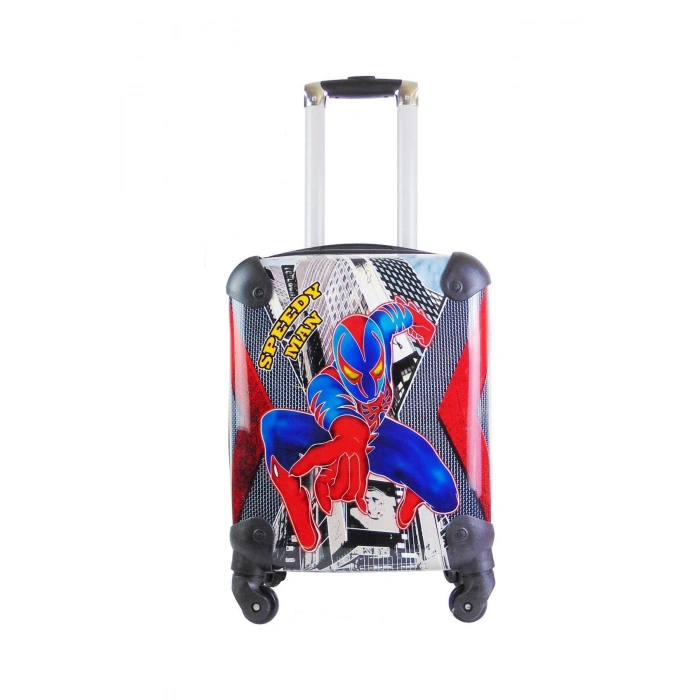 Örümcek Adam Speedy Man Erkek Çocuk Valizi – Siyah