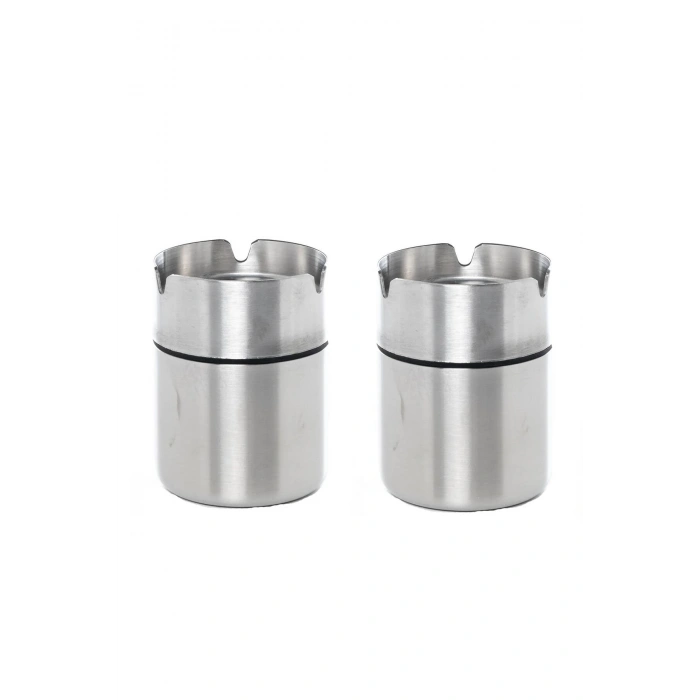 Paslanmaz Oto Küllük Dekoratif Küllük Metal Küllük Kokusuz Küllük 2 Adet