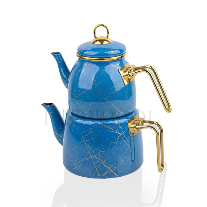 Lüks Elite Class Kırık Mermer Çaydanlık Takımı / Özel Tasarım Serisi