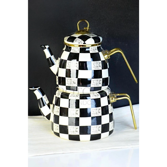 Lüks Elite Class Kırık Mermer Çaydanlık Takımı / Özel Tasarım Serisi