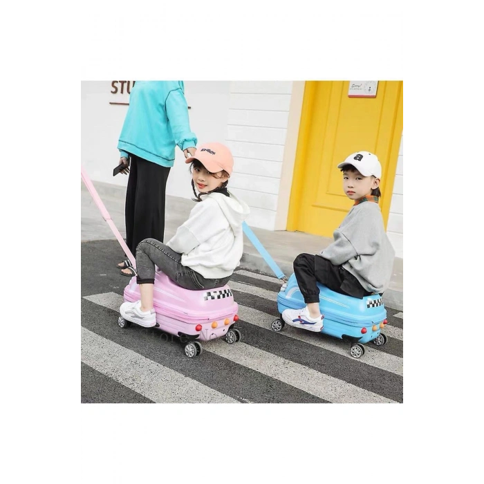 Abs Sürülebilir Çocuk Valizi Çok Renkli