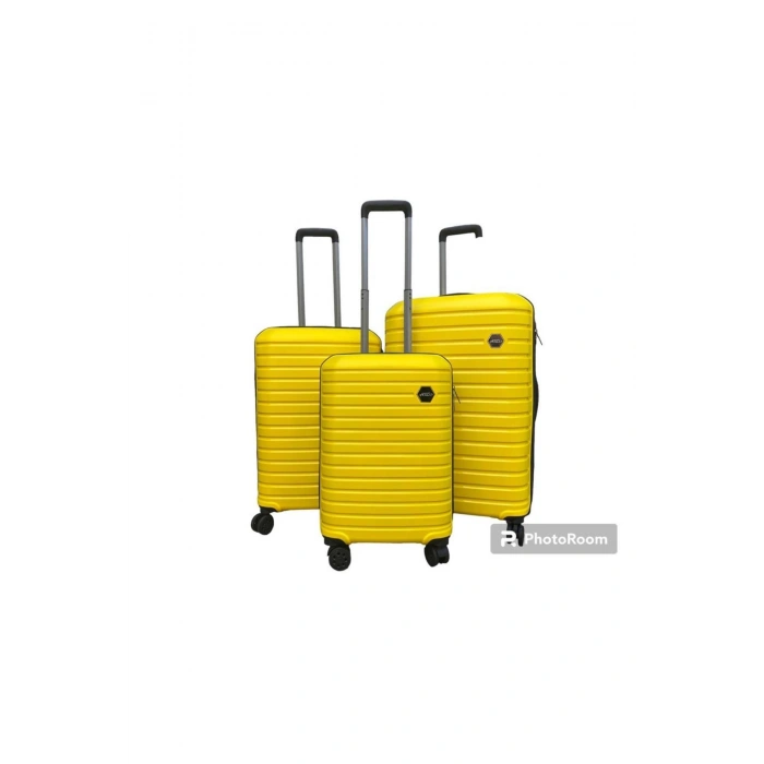 Abs 4 Tekerlekli Kırılmaz Bavul Set Yerli Üretim