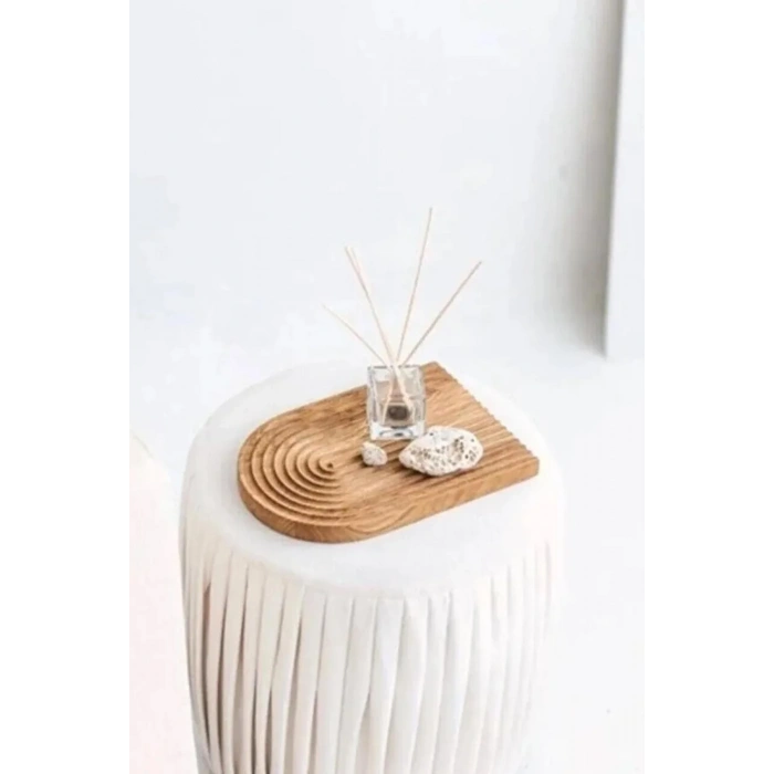 Gökkuşağı Sunum Tahtası Büyük Açık Kahve 30x18 Cm