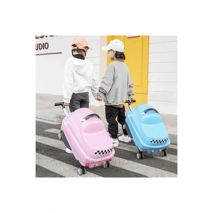Abs Sürülebilir Çocuk Valizi Çok Renkli