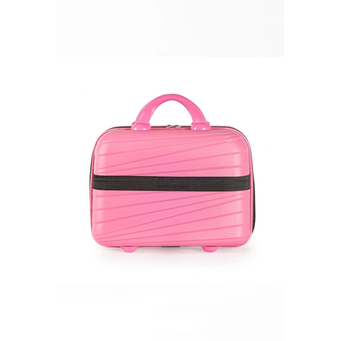 Pembe Makyaj Çantası Darbelere Karşı Yüksek Koruma Yerli Üretim