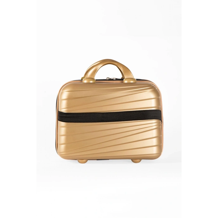 Gold Makyaj Çantası Darbelere Karşı Yüksek Koruma Yerli Üretim