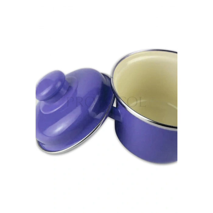 Emaye Mini Derin Tencere 12 Cm 900 ml - Mavi