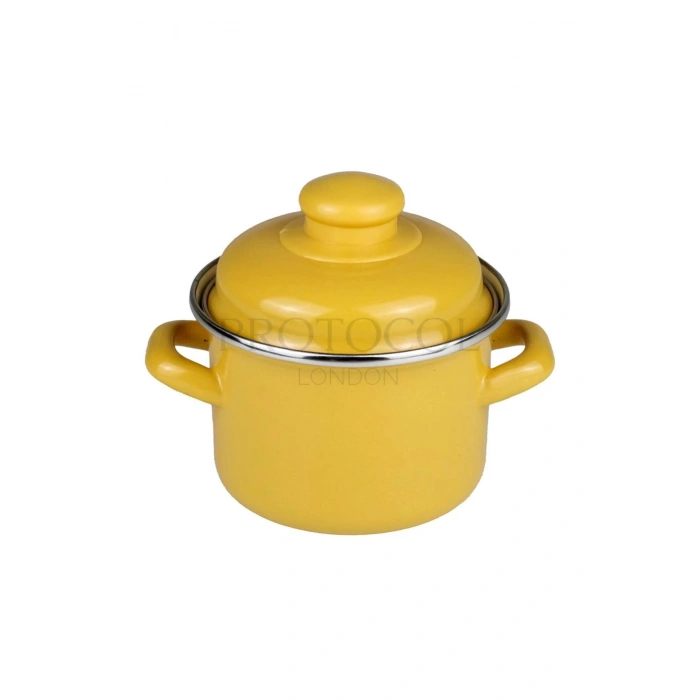 Emaye Mini Derin Tencere 12 Cm 900 ml