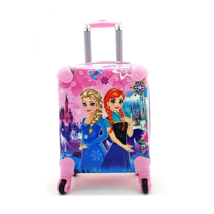 Prenses Çocuk Valizi Pembe