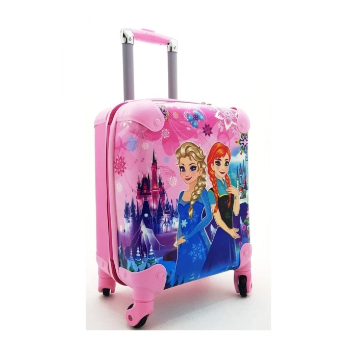 Prenses Çocuk Valizi Pembe