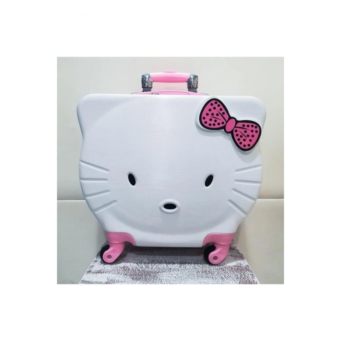 Hello Kitty Pembe Çocuk Valizi - Pembe / Beyaz / Sarı