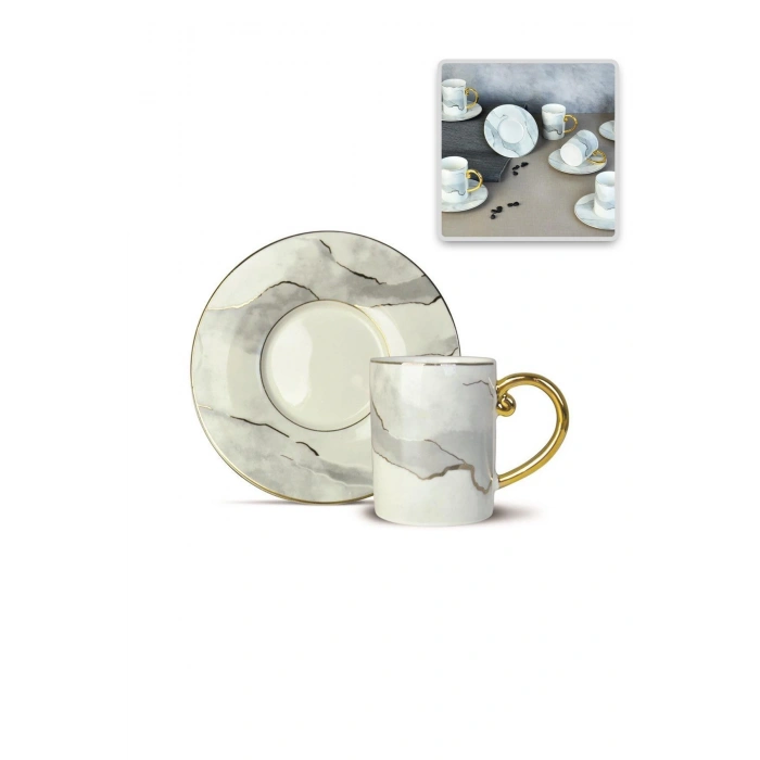 Cindy Lüx 6lı Kahve Fincanı Takımı