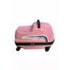 Abs Sürülebilir Çocuk Valizi Açık Pembe