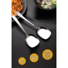 2li Lüks Servis Kaşığı Seti Büyük Boy Paslanmaz Çelik Kaşık Salata Pasta Yemek Servis Mutfak