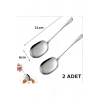 2li Lüks Servis Kaşığı Seti Büyük Boy Paslanmaz Çelik Kaşık Salata Pasta Yemek Servis Mutfak