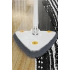 Sihirli Teleskobik Hazneli Üçgen Mikrofiber Mop Paspas Islak Kuru Duvar Tavan Fayans Parke Te
