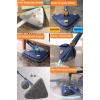 Sihirli Teleskobik Hazneli Üçgen Mikrofiber Mop Paspas Islak Kuru Duvar Tavan Fayans Parke Te