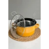Milano Cat Kızartma Tenceresi Sarı 22 Cm 4,5 Lt