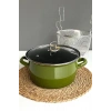 Milano Kızartma Tenceresi Zeytin Yeşili 22 Cm 4,5 Lt