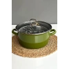 Milano Kızartma Tenceresi Zeytin Yeşili 22 Cm 4,5 Lt
