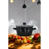 Kızartma Tenceresi Siyah Desenli 22 Cm 4,5 Lt