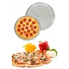 Delikli Pizza Tepsisi Lahmacun Pide Tepsisi 32cm