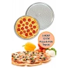 5 Adet Delikli Pizza Tepsisi Lahmacun Pide Tepsisi 32cm