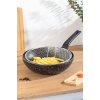 Emaye Lüks Yanmaz Yapışmaz Granit Kızartma Fritoz Wok Tava 26 Cm