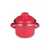 Emaye Mini Derin Tencere 12 Cm 900 ml - Kırmızı