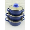 12/14/16 Cm Mini Emaye Tencere Seti - Anneler Gününe Özel 6 Parça Saklama Kabı Seti