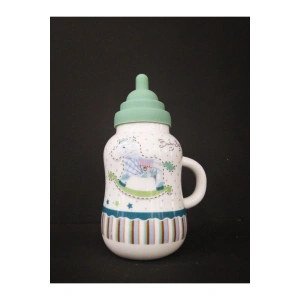 Porselen Silikon Kapaklı Biberon