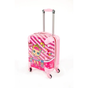Kız Çocuk Valiz Lol Bebek Pembe Renk Kabin Boy Küçük Çocuk Valizi