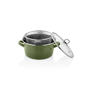 Betty Kızartma Tenceresi Zeytin Yeşili 22 Cm 4,5 Lt
