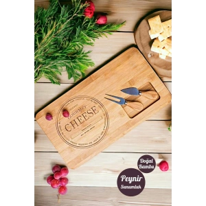 Cheese Bıçaklı Peynir Sunum & Servis Tabağı