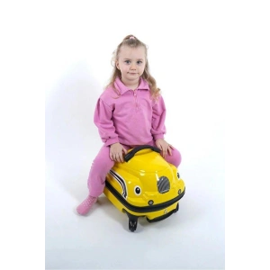 Abs Sürülebilir Çocuk Valizi Sarı