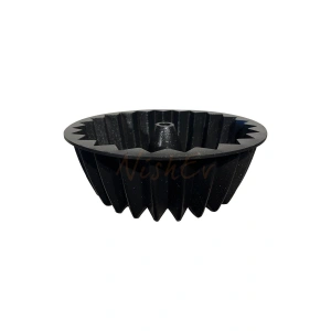 Hanımeli Döküm Kek Turta Kalıbı Siyah Renk 26cm