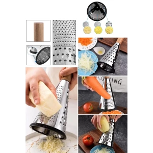 Huni Ahşap Sap Konik Çok Fonksiyonlu Top Rende - Büyük Boy